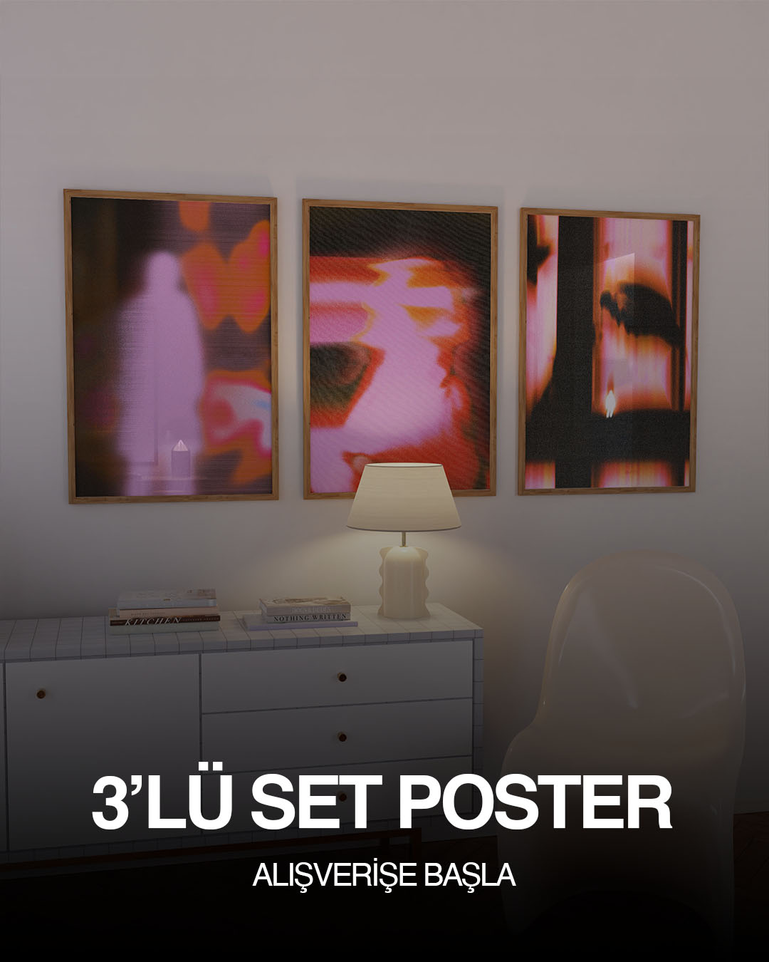 3'lü Set Poster