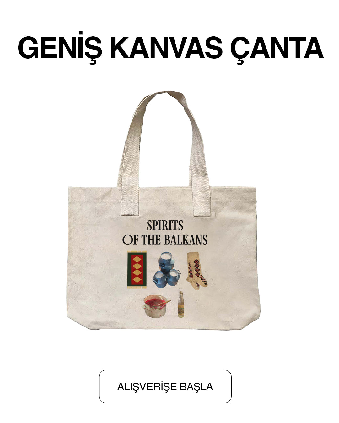 Geniş Kanvas Çanta