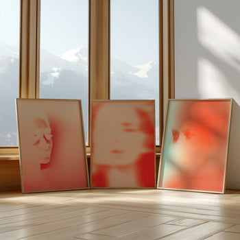 Soft Echo Triptych 3'lü Set Poster