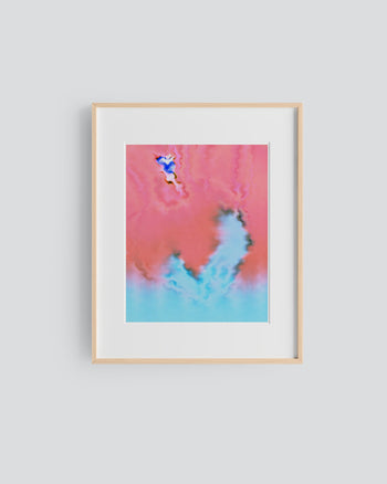 Liquid Coral Waves Poster