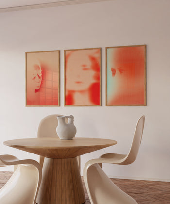 Soft Echo Triptych 3'lü Set Poster