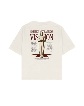 Ambition With a Clear Vision Boxy Fit Tişört