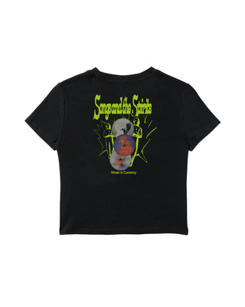 Music is Currency Baby Tee - SİYAH S