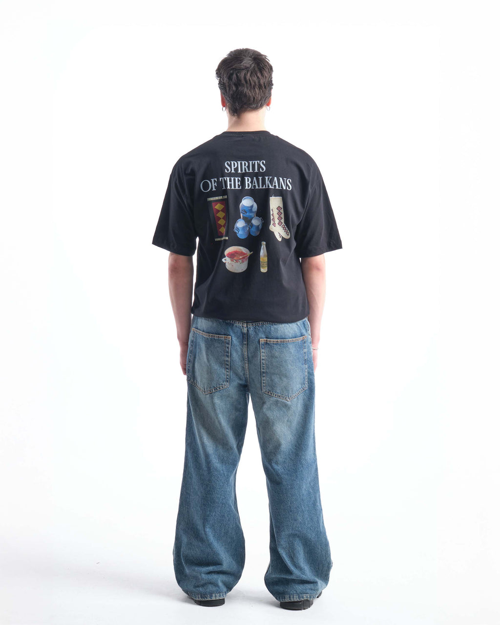 The Balkans Oversize Tişört