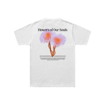 Flowers of Our Souls Regular Fit Tişört - BEYAZ M