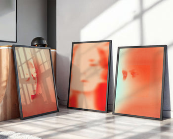 Soft Echo Triptych 3'lü Set Poster