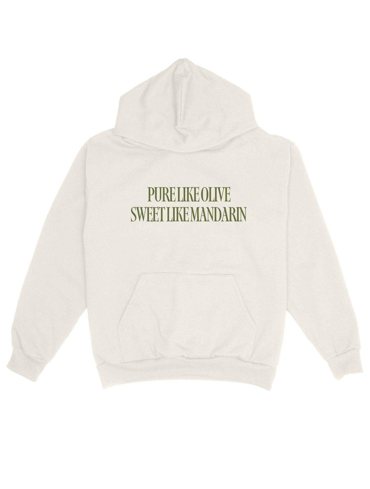 Pure Like Olive Oversize Hoodie