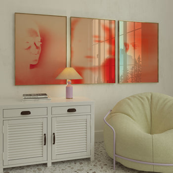 Soft Echo Triptych 3'lü Set Poster