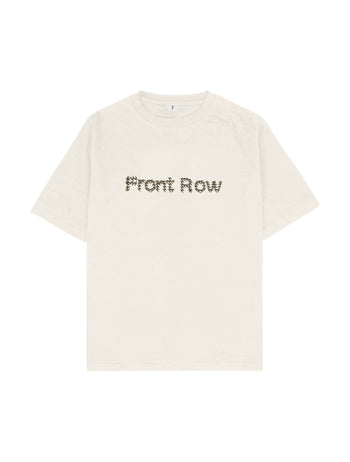 Front Row Oversize Tişört - EKRU XL