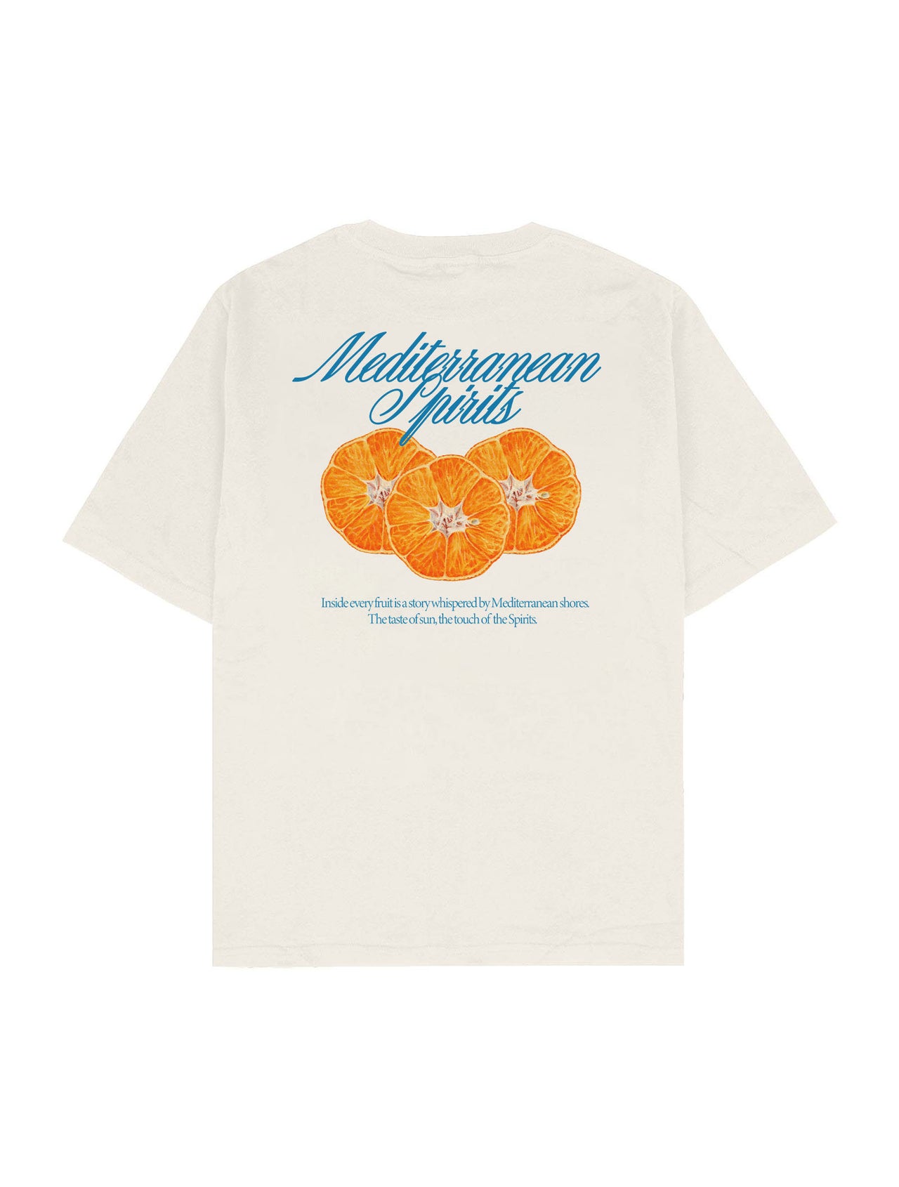 The Taste of The Mediterranean Oversize Tişört - EKRU L