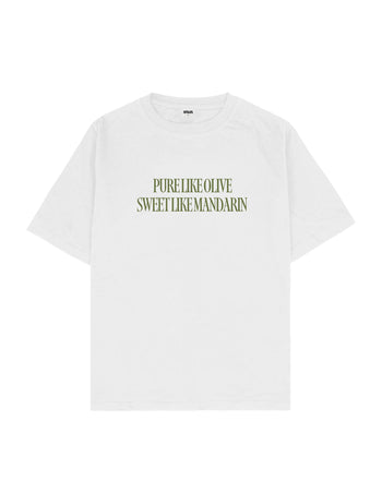 Pure Like Olive Oversize Tişört