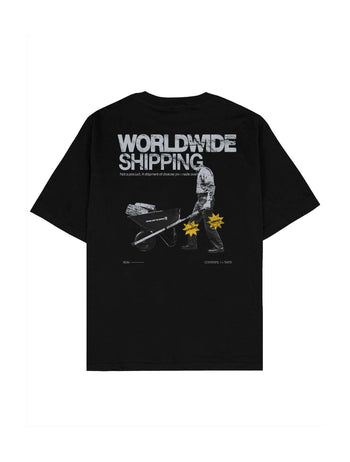 WWS Oversize Tişört - SİYAH L