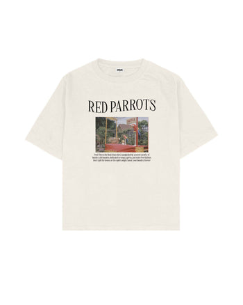 Red Parrots Boxy Fit Tişört
