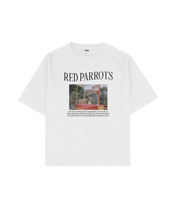 Red Parrots Boxy Fit Tişört