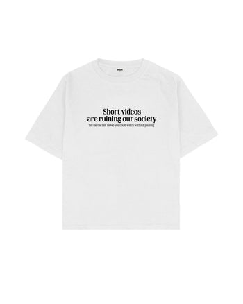 Short Videos Boxy Fit Tişört