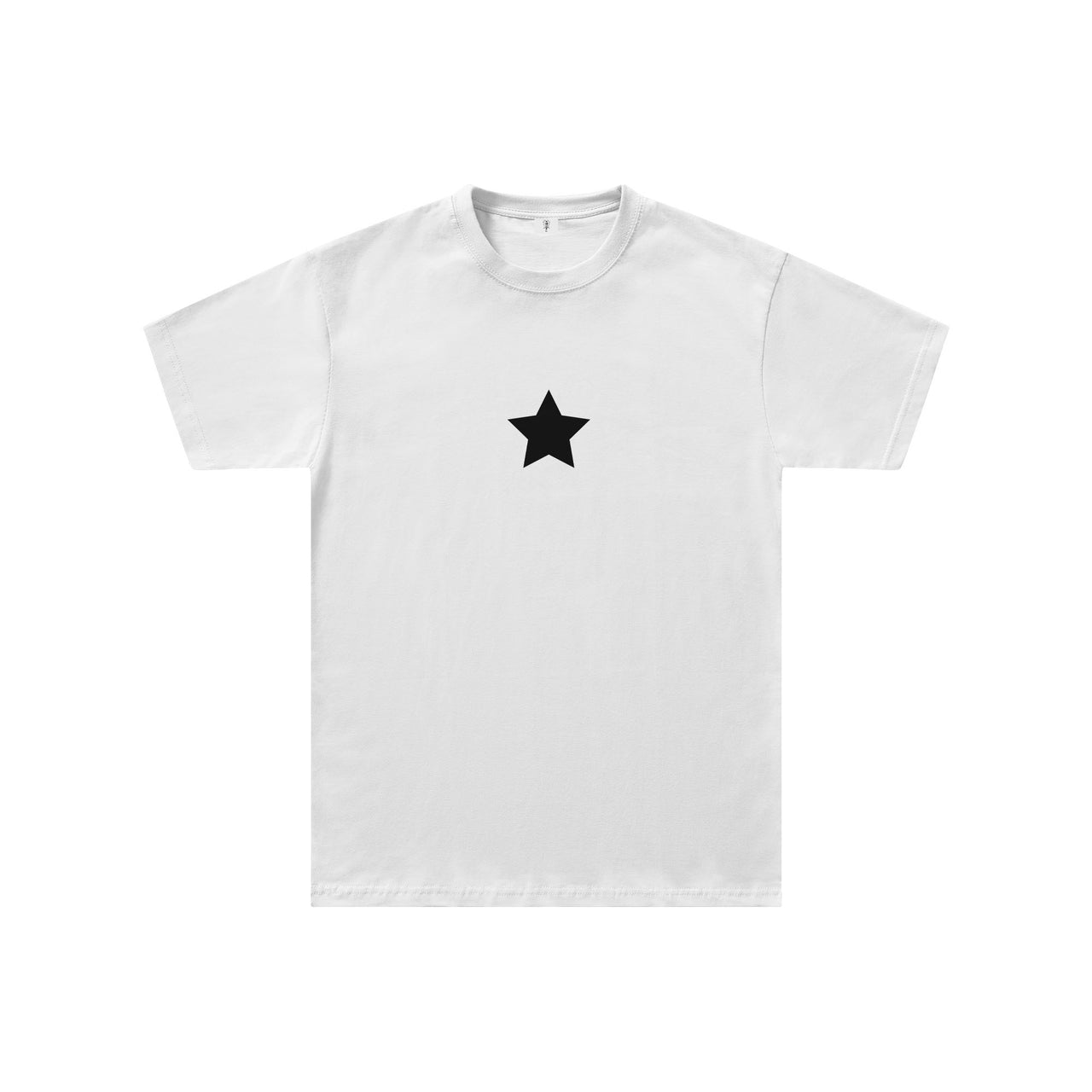 Simple Star Regular Fit Tişört - BEYAZ S