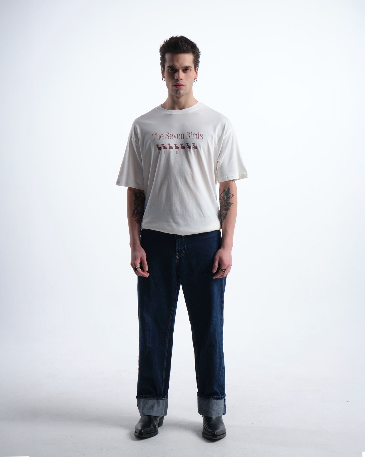The Seven Birds Oversize Tişört