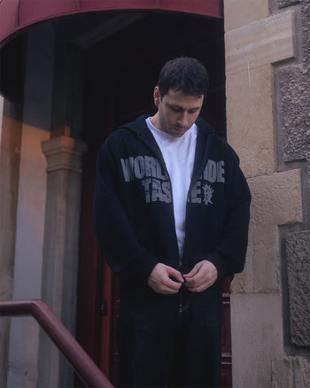 Worldwide Taste Raglan Zip-Up Hoodie