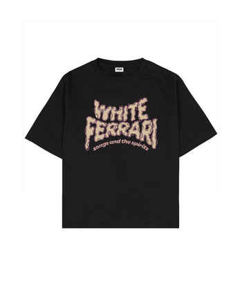 White Ferrari Boxy Fit Tişört