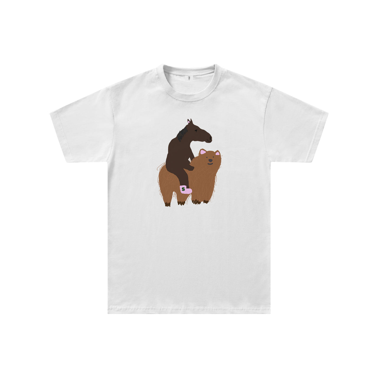 Wild Ride Duo Regular Fit Tişört - BEYAZ M