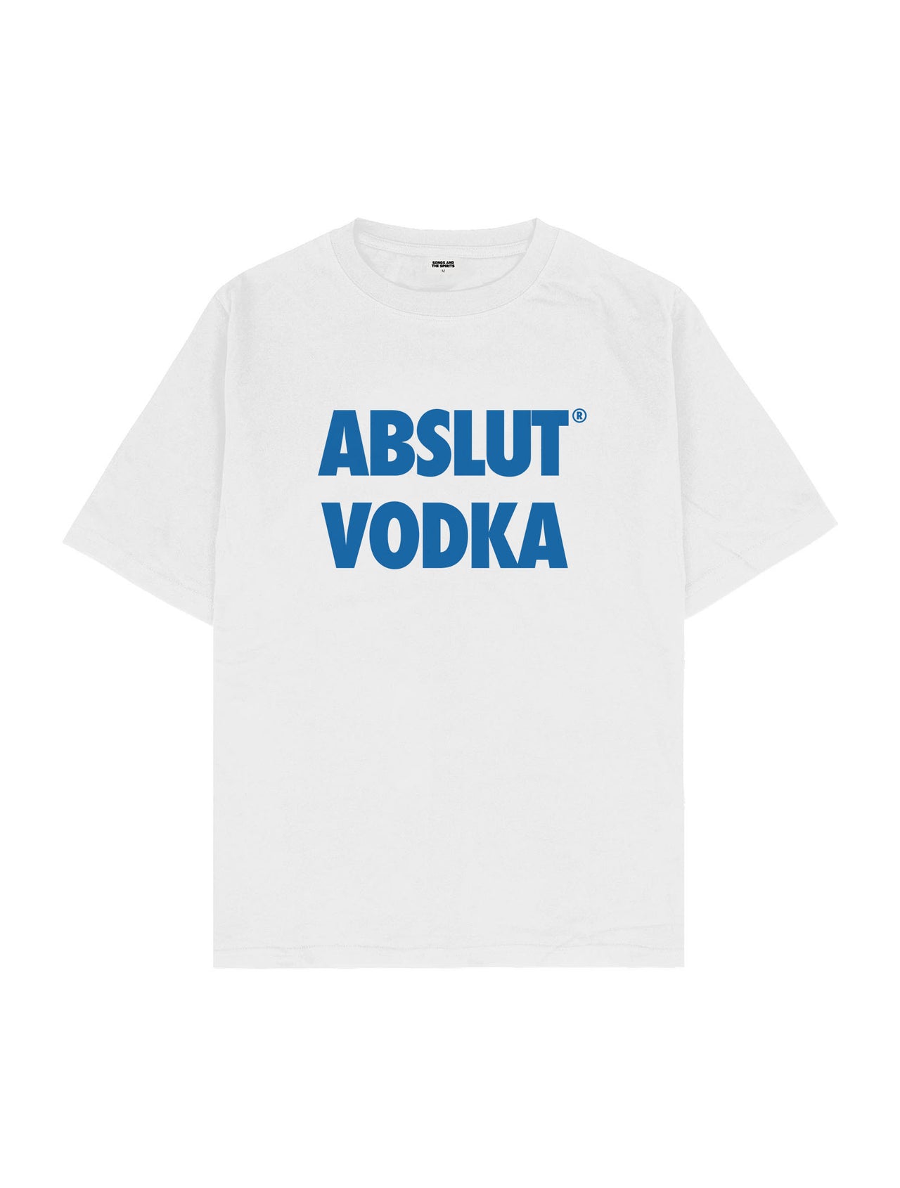 Abslut Vodka Oversize Tişört - BEYAZ L