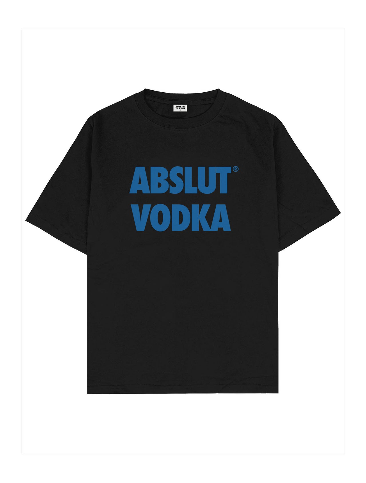Abslut Vodka Oversize Tişört - SİYAH L