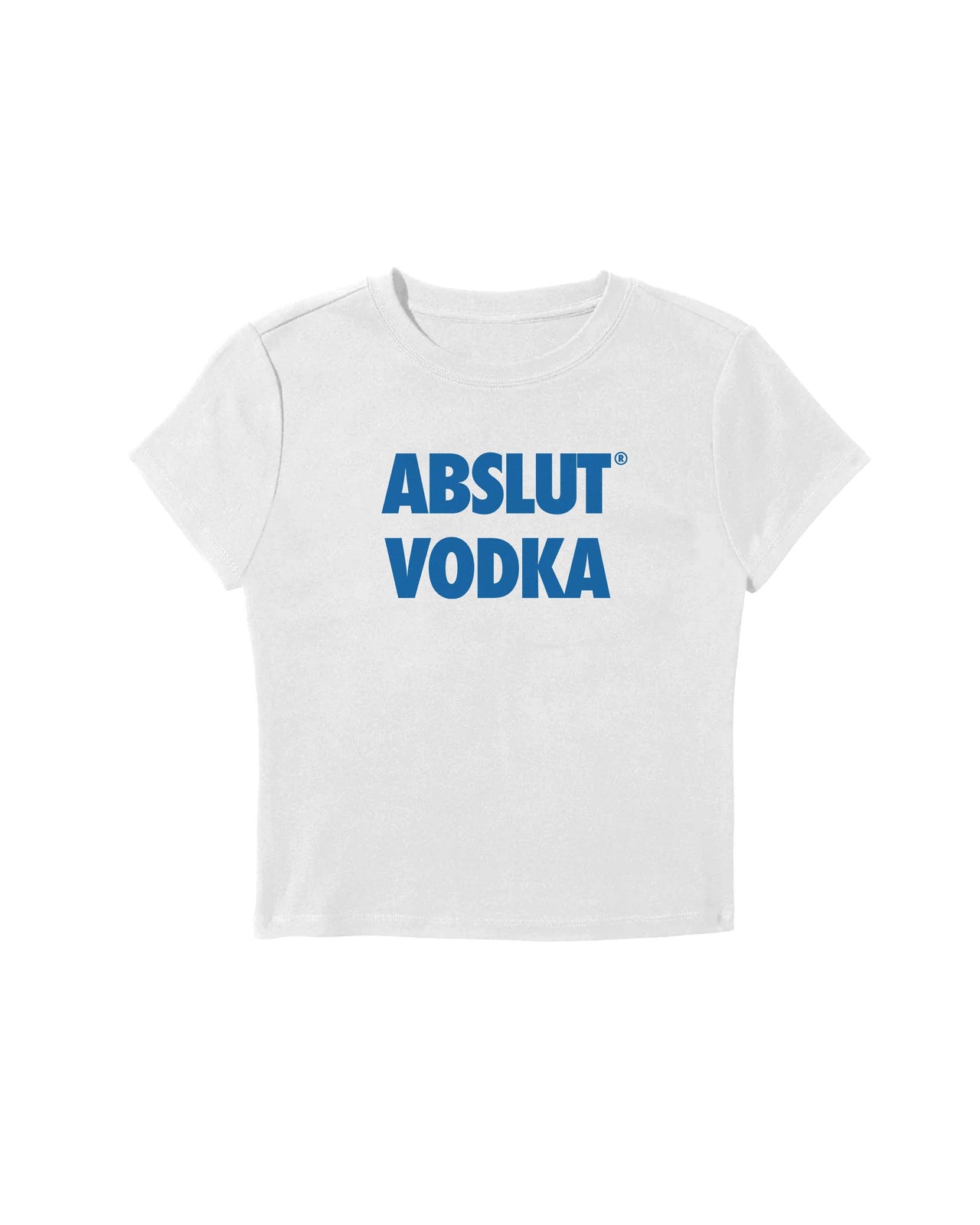 Abslut Vodka Baby Tee - BEYAZ XS