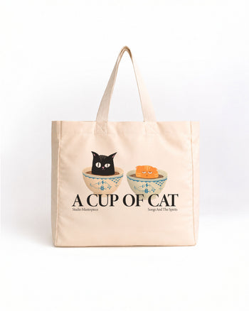 A Cup of Cat Canvas Bag