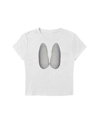 Angel Wing Clam Baby Tee