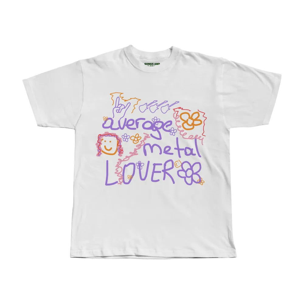 Average Metal Lover Tee - XL White
