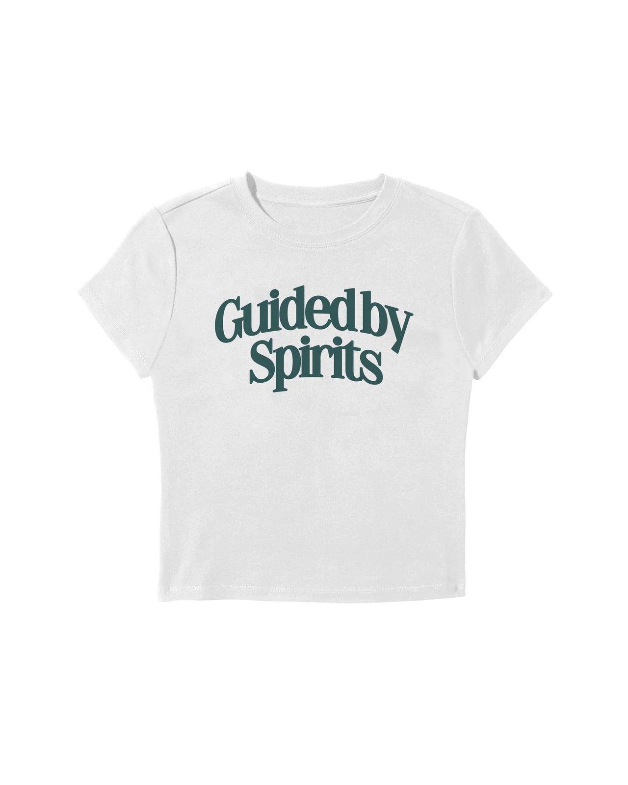 Guided by Spirits Baby Tee - BEYAZ M