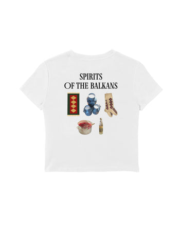 The Balkans Baby Tee - BEYAZ M