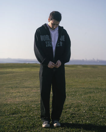 Worldwide Taste Raglan Zip-Up Hoodie