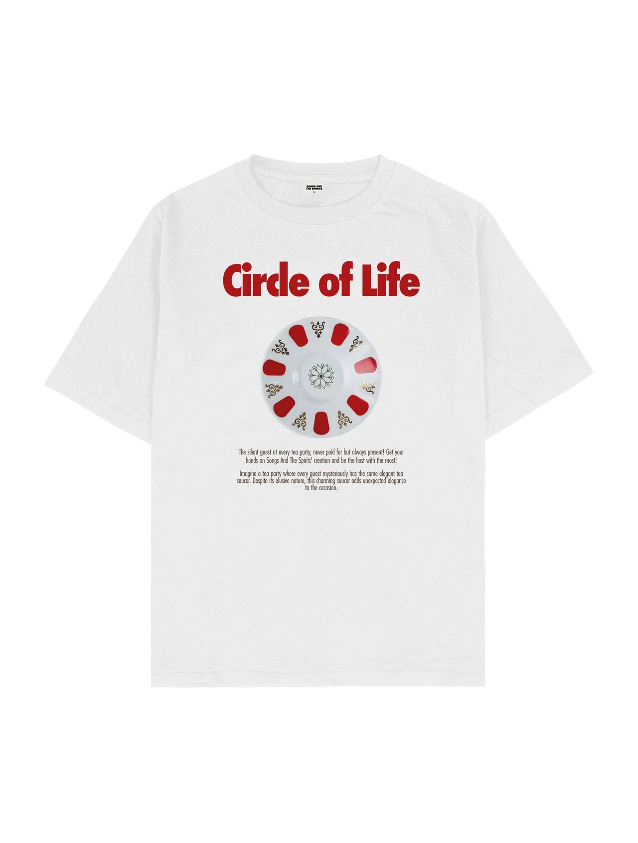Circle of Life Oversize Tişört - BEYAZ M