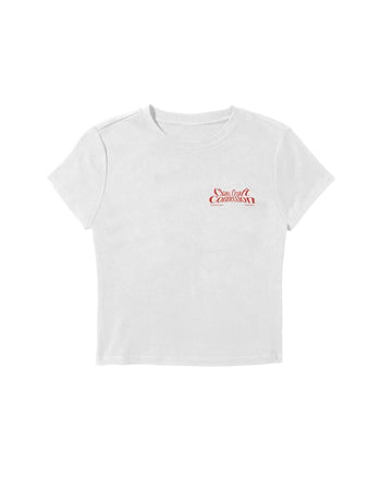 Clay, Craft, Connection Baby Tee - BEYAZ S