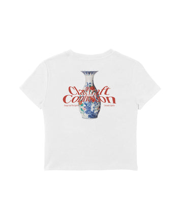 Clay, Craft, Connection Baby Tee - BEYAZ S