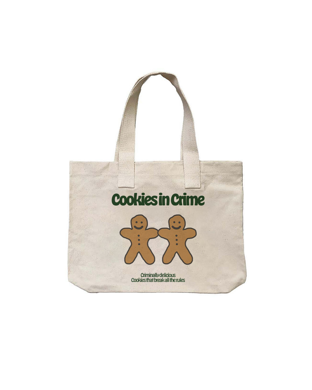 Cookies in Crime Geniş Kanvas Çanta