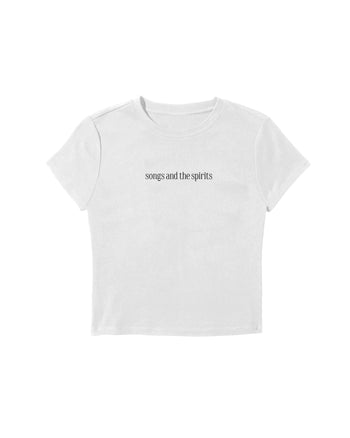 Flowers of Our Souls Baby Tee - BEYAZ L