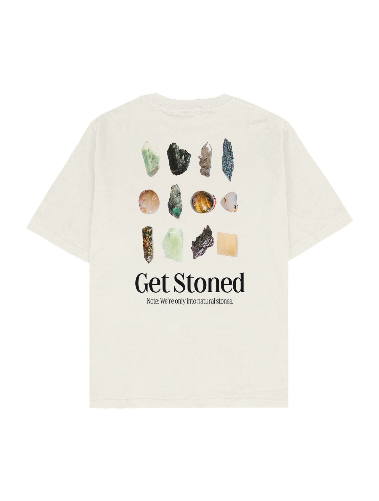 Get Stoned Oversize Tişört - EKRU L