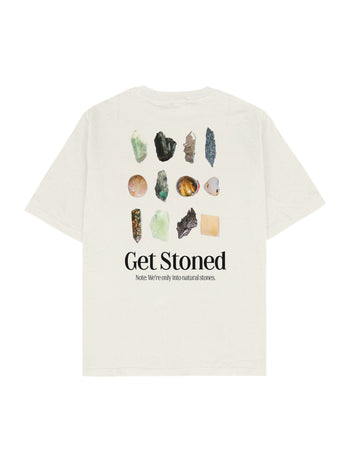 Get Stoned Oversize Tişört - EKRU L