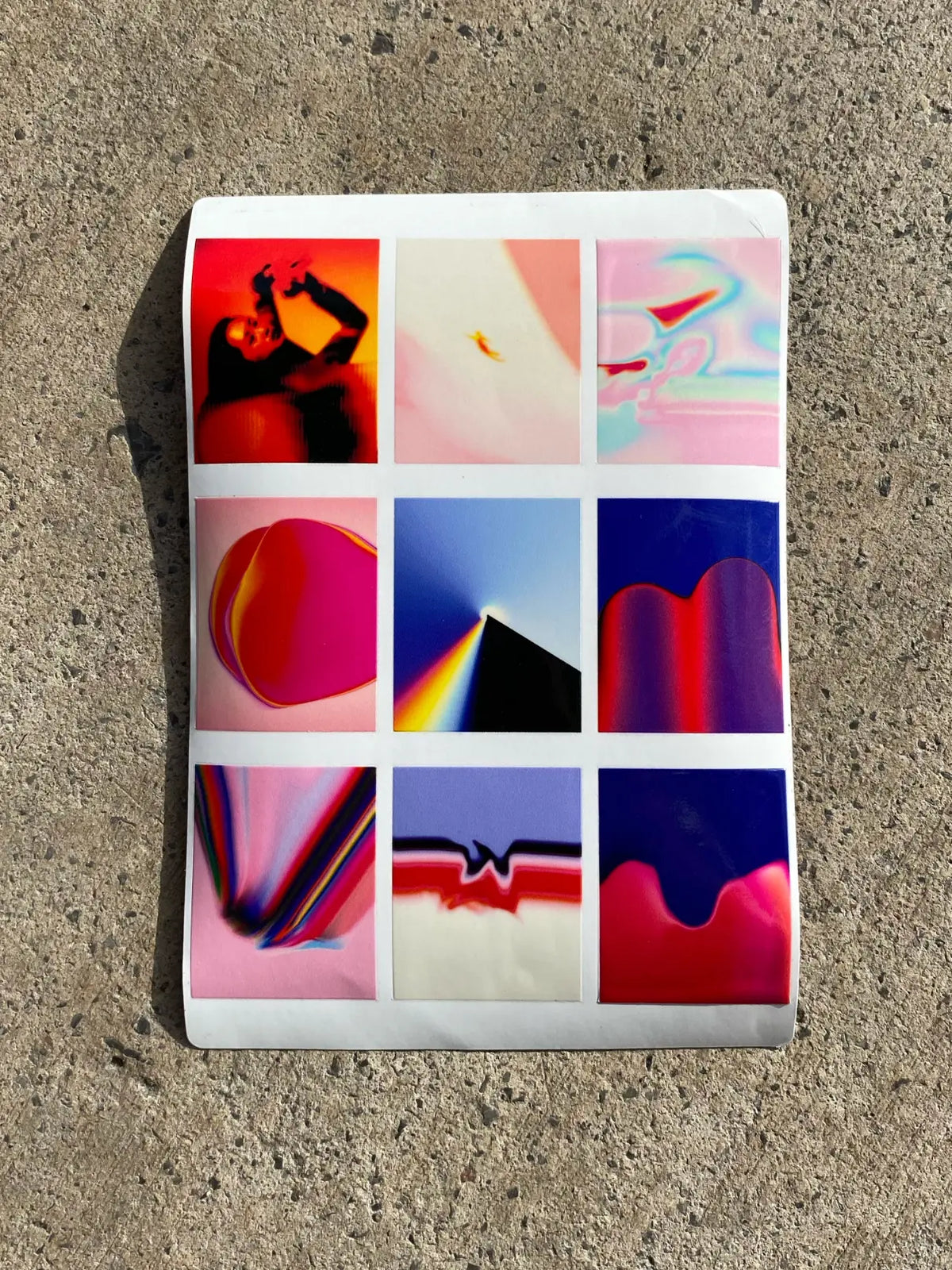 Gradient Sticker Collage Gradient Sticker Pack - Songs And The Spirits