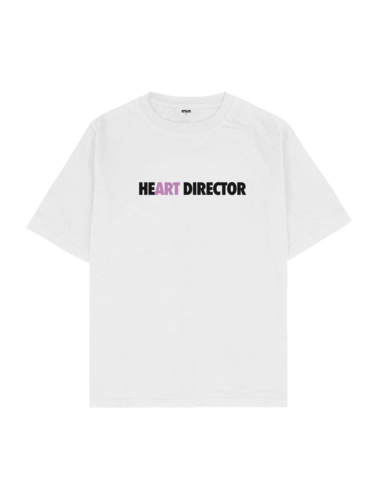 Heart Director Oversize Tişört - BEYAZ S
