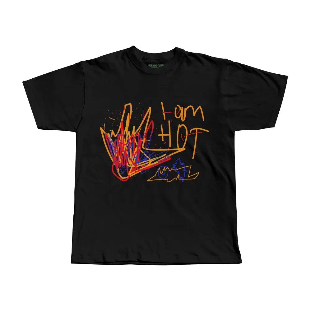 I am Hot Regular Fit Tişört - SİYAH L