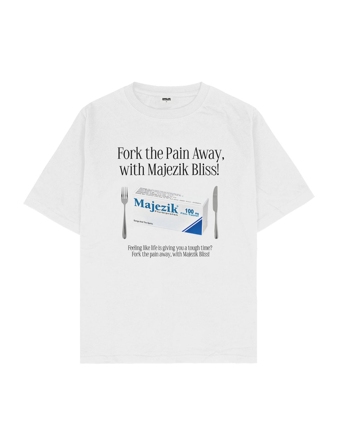 Majezik Bliss Oversize Tişört - BEYAZ L