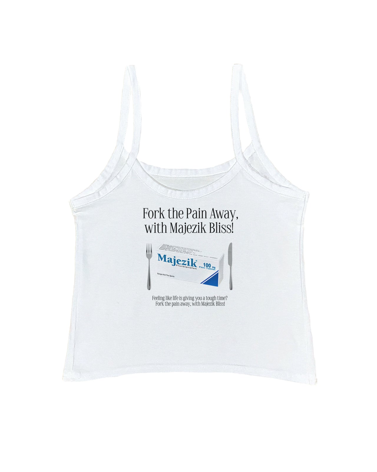 Majezik Bliss Tank Top - BEYAZ M