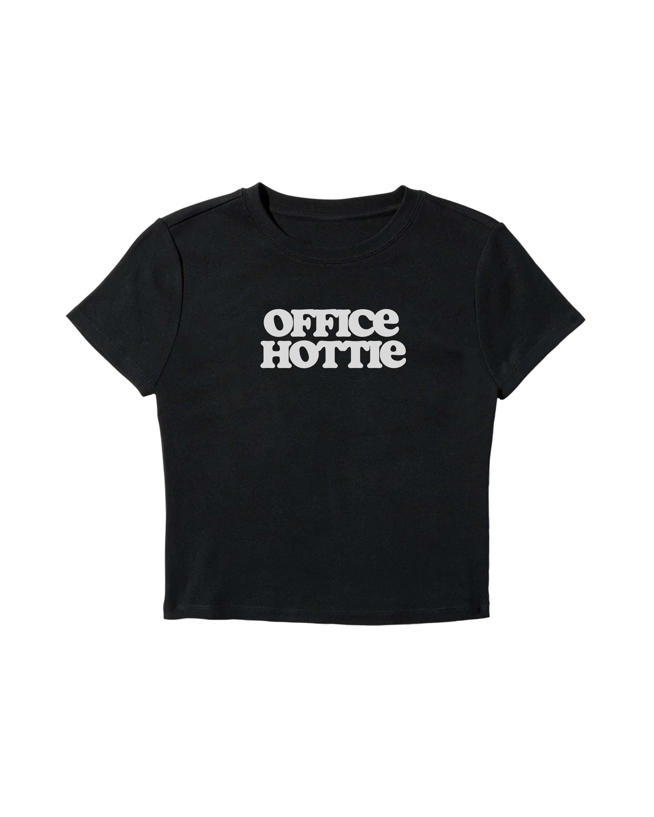 Office Hottie Baby Tee - SİYAH S
