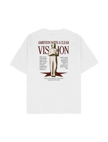Ambition With a Clear Vision Oversize Tişört