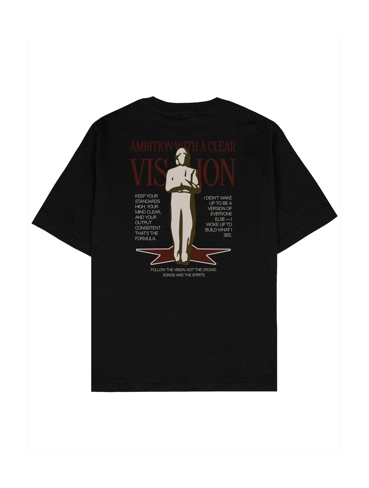 Ambition With a Clear Vision Oversize Tişört