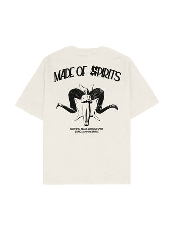 Made of Spirits Oversize Tişört - EKRU S