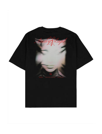 Analog Angel Oversize Tişört - SİYAH L